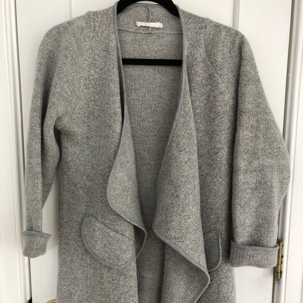 Grey cardigan jacket